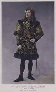 Jean Perier jako Giorgio dAst v La Reine Fiammette (barevná fotografie)