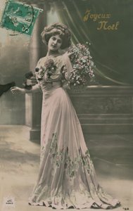 Veselé Vánoce. Pohlednice odeslána v roce 1913. od French Photographer