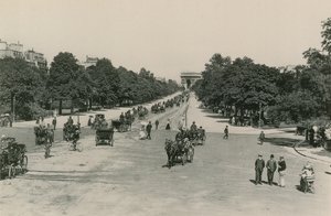 LAvenue du Bois-de-Boulogne, Bois de Boulogne Avenue (fotoryt) od French Photographer
