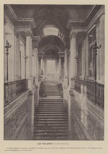 Pařížská komuna, Tuileries, hlavní schodiště (č/b foto) od French Photographer