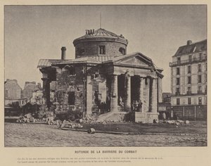 Pařížská komuna, Rotonde De La Barriere Du Combat (černobílá fotografie) od French Photographer