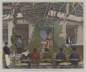 La Romance Populaire v Pavillon Rose, Point-du-Jour, Paříž (barevné foto) od French Photographer