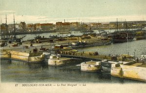 Pont Marguet, Boulogne-sur-Mer (barevné foto) od French Photographer