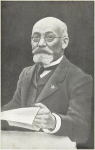 Ludwik Lejzer Zamenhof, polský vynálezce esperanta (černobílá fotografie) od French Photographer