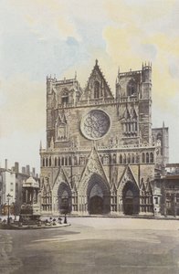 Lyon, Cathedrale St-Jean, Fasáda O od French Photographer