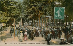 Lyon, Place Bellecour v době hudby od French Photographer