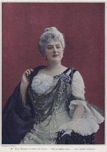 Marie Magnier jako Madame Joulin v Les Deux Ecoles (barevné foto)