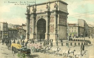 Marseille, Vítězný oblouk Porte Daix od French Photographer