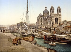 Katedrála v Marseille, 1890-1900 od French Photographer