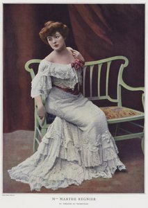 Marthe Regnier , francouzská herečka (barevné foto)