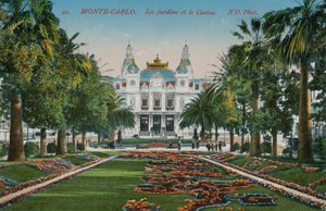 Monte Carlo. Zahrady a kasino. Pohlednice odeslána v roce 1913. od French Photographer