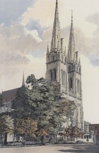 Moulins, Cathedrale, Facade O od French Photographer