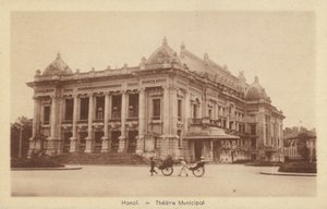 Městské divadlo, Hanoj, Francouzská Indočína od French Photographer