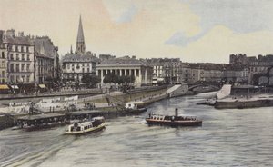 Nantes, La Bourse, Pohled z ostrova Gloriette od French Photographer