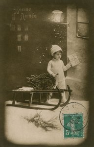 Novoroční přání odeslané v roce 1913 od French Photographer