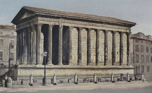Nimes, Maison Carree (Muzeum starožitností), Ensemble S O od French Photographer