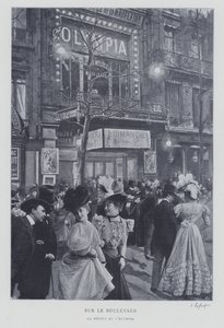 Na Boulevard des Capucines u hudebního sálu Olympia v Paříži od French Photographer