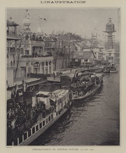 Zahájení výstavy Universelle 1900, Paříž (č/b foto) od French Photographer