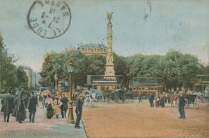 Paříž - Pont au Change a Place du Chatelet. Pohlednice odeslána v roce 1913. od French Photographer