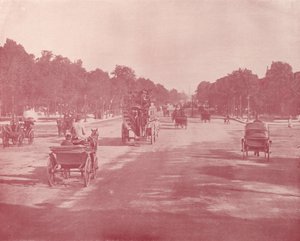 Paříž: Avenue Champs Elysees (černobílá fotografie) od French Photographer