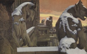 Paříž, kostel Notre-Dame, monstra z korunovace balustrády od French Photographer
