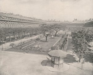 Paříž: Zahrada královského paláce (černobílá fotografie) od French Photographer
