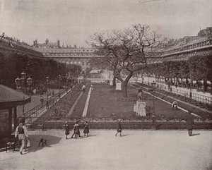 Paříž: Zahrada královského paláce (černobílá fotografie) od French Photographer