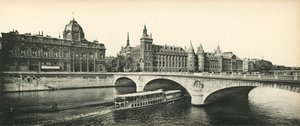 Paříž, The Conciergerie a obchodní soud, The Conciergerie a Court of Trade od French Photographer