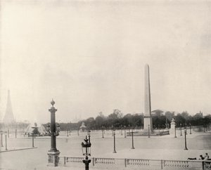 Paříž: Place de la Concorde (černobílá fotografie) od French Photographer
