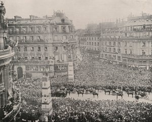 Paříž: Přijetí Rusů ve vojenském klubu (č/b foto) od French Photographer