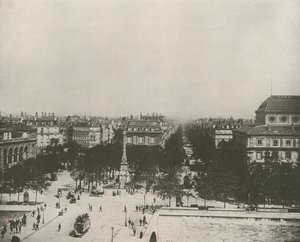 Paříž: Place du Chatelet (černobílá fotografie) od French Photographer