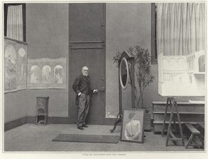Pierre Puvis de Chavannes ve své dílně od French Photographer