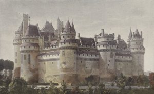 Pierrefonds, zámek (pohled ze silnice Villers-Cotterets) od French Photographer