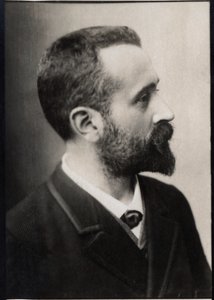 Portrét Alphonse Bertillon (1853-1914), francouzský policista a výzkumný pracovník biometrie. od French Photographer