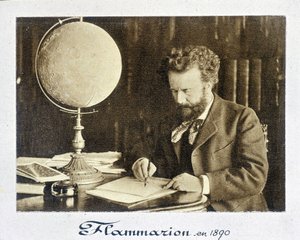 Portrét Camille Flammmarion (1842 - 1925), francouzského astronoma - fotografie od French Photographer