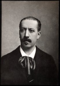 Portrét Charlese Marie Jean Albert Widor (1844-1937), francouzský varhaník, skladatel a pedagog. od French Photographer