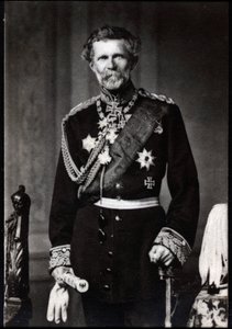 Portrét Edwina Freiherr von Manteuffel (baron von Manteuffel) (1809-1895), německý polní maršál. od French Photographer