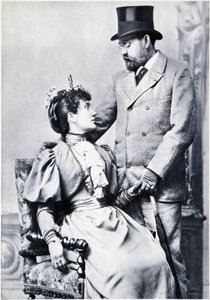 Portrét Emila Zoly a Jeanne Rozerot od French Photographer