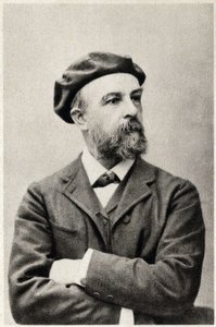 Portrét Odilona Redona (1840-1916), francouzského malíře. Fotografování od French Photographer