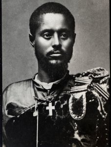 Portrét Ras Makonnen (1852-1906), generál a guvernér provincie Harar v Etiopii. od French Photographer