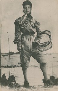 Pohlednice rybáře ústřic, odeslaná v roce 1913 od French Photographer