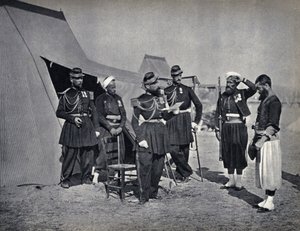 Trest, vojáci francouzské armády během tažení na Krym v roce 1854. Fotografie, konec 19. století. od French Photographer