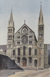 Remeš, kostel Saint-Remi, fasáda O od French Photographer