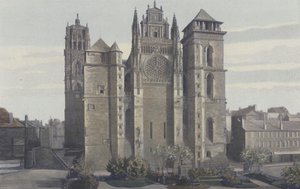 Rodez, Cathedrale, Facade O od French Photographer