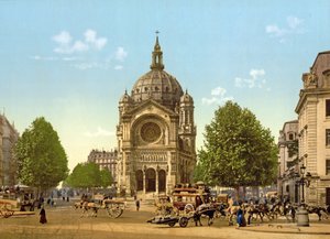 Svatý Augustin, Paříž, hospoda. c.1900 od French Photographer