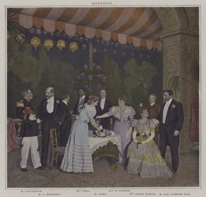 Scéna z produkce Montjoye, od Octave Feuillet (barevné foto) od French Photographer
