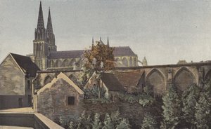 Sees, Cathedral, Ensemble S a zbytky ambitu od French Photographer