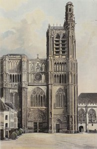 Sens, Cathedrale, Facade O od French Photographer