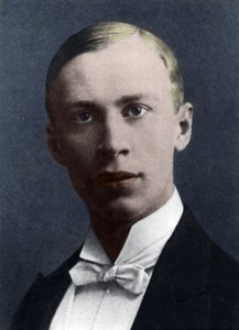 Serge Prokofjev (ručně kolorovaná fotografie) od French Photographer
