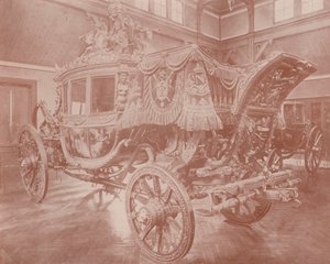 Státní kočár prince Imperial, Versailles (černobílá fotografie) od French Photographer